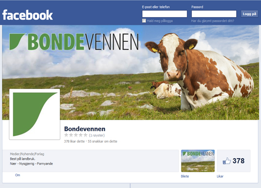 Bondevennen på Facebook