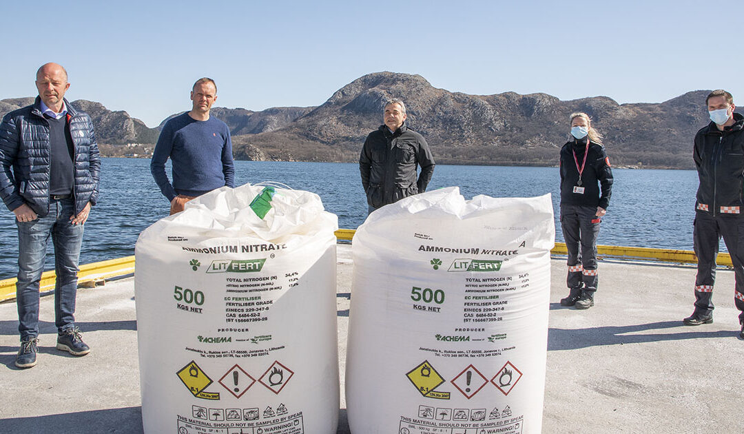 Bom stopp for eksplosjonsfarleg gjødsel