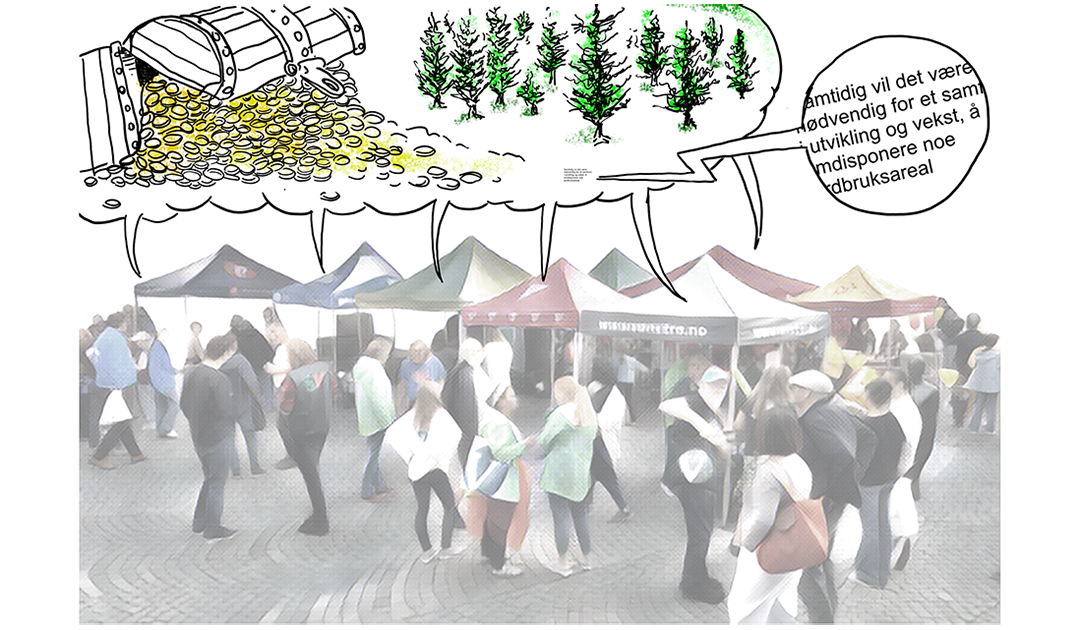 Kven røystar bonden på?