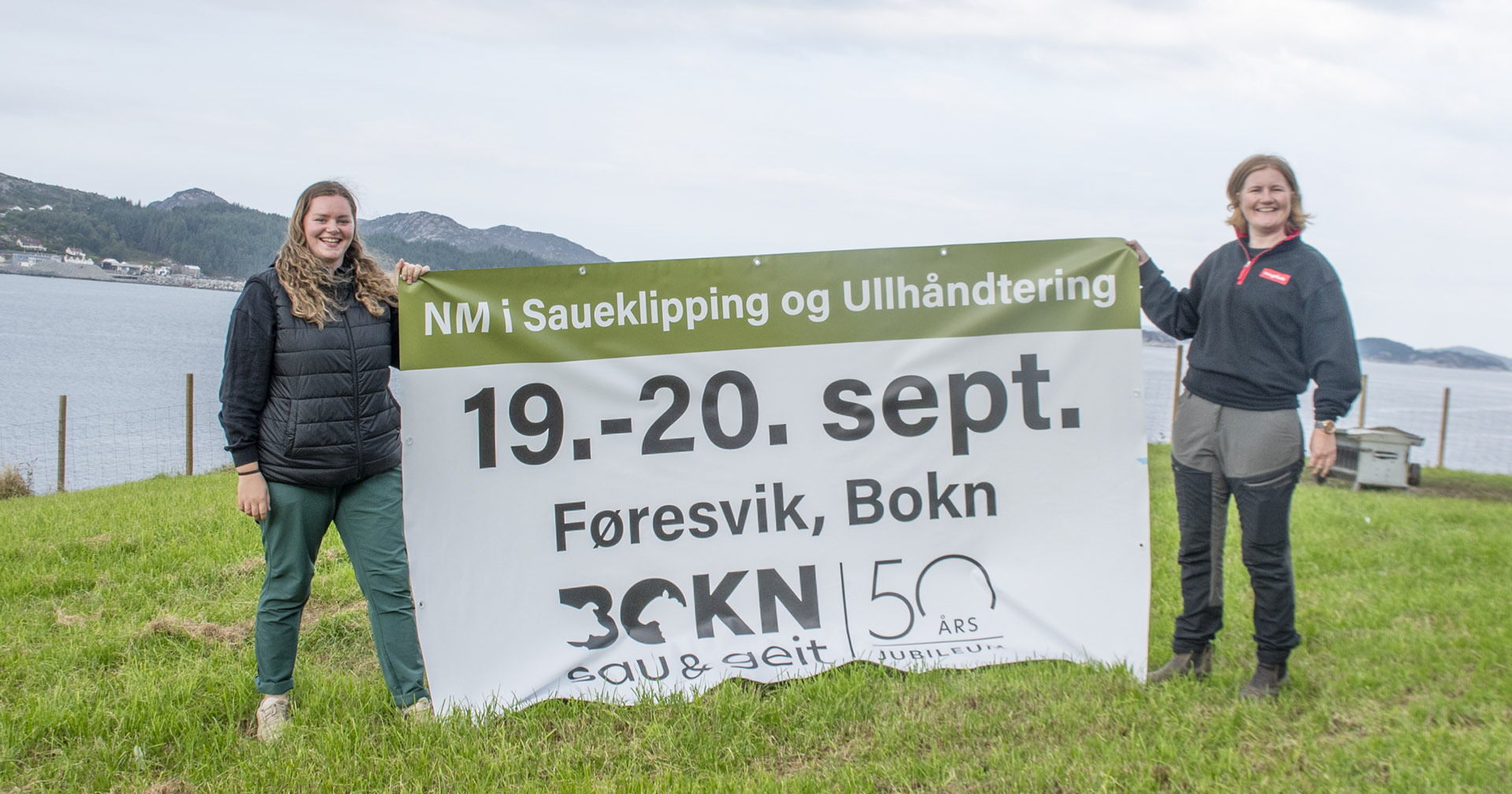 Doblar innbyggartalet: Lene og Emilie håpar på 2000 besøkande når dei inviterer til NM-fest på Bokn. – Jo da, det er eit stort løft. Men heile bygda stiller opp. Og når andre klarar det, så skal me jammen klare det på Bokn også, seier dei to.