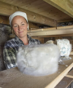Smaken av fjellet: Budeia lagrar gammal­osten i steinbua i kjellaren. Slik tallause budeier før henne har gjort det.