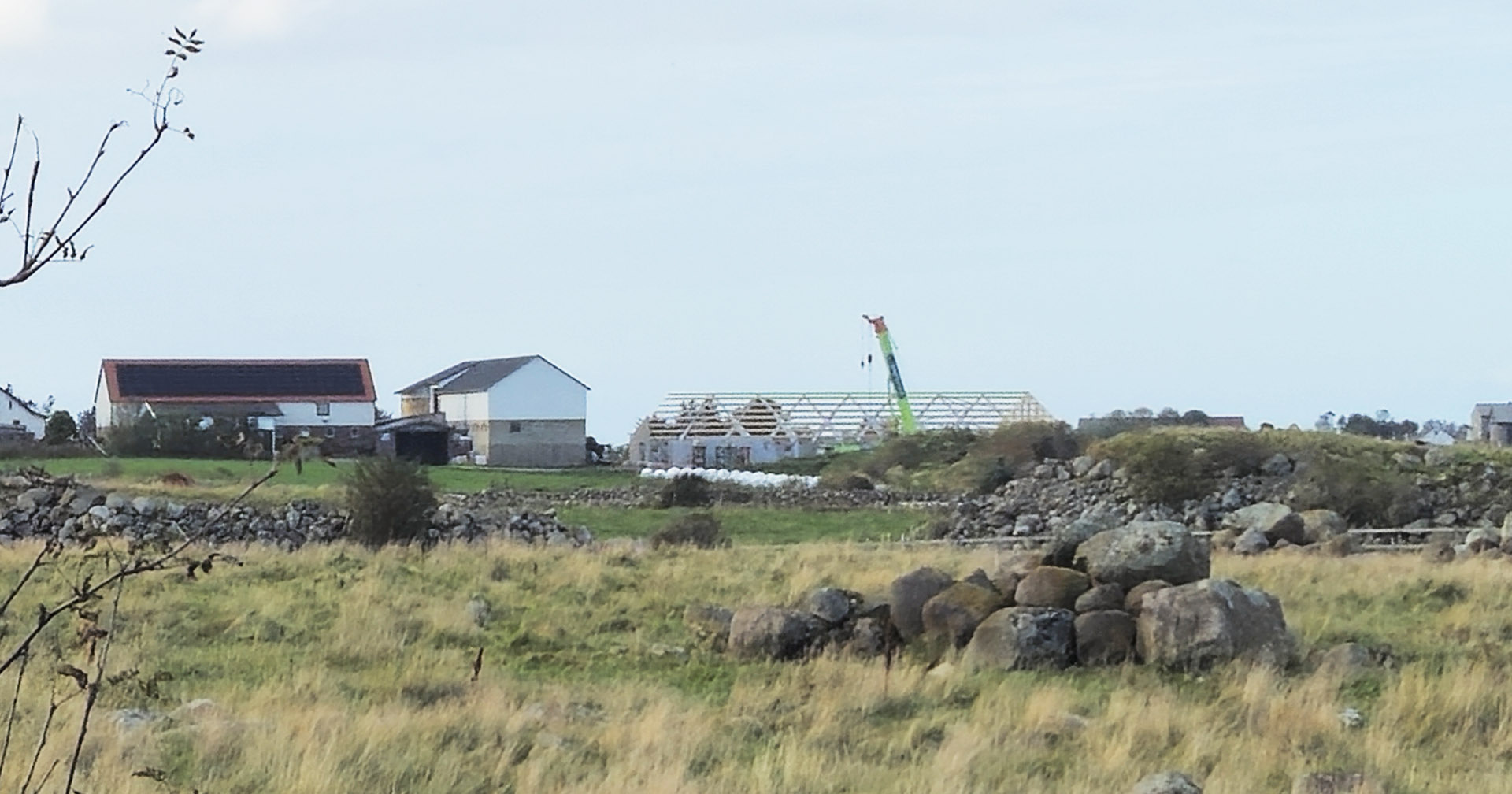 Bygg reis deg? Det er viktig at diskusjonen om investeringar i landbruket ikkje endar opp med at fylka blir sett opp mot kvarandre, skriv kronikkforfattaren. Foto: Thea Hjertuslot