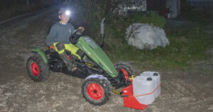 Pliktoppfyllande: Hannes fylte ni år i oktober, men tok ikkje fri sjølv om han hadde bursdag.