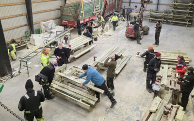 Snikra 140 benkar på ei helg