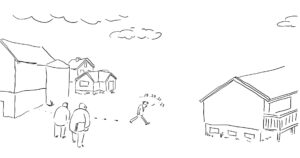 Kan du dela frå hus nummer tre?