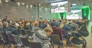 Stinn brakke: Lammekongressen 2026 samla bønder og andre saueinteresserte frå heile landet.